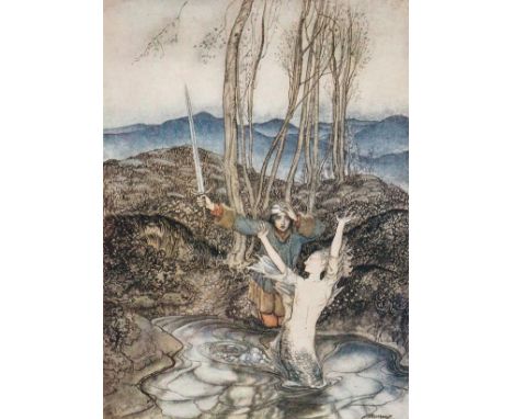 Rackham (Arthur, illustrator). Some British Ballads, [1919], 16 colour tipped-in plates, crease mark to one plate, slight ton