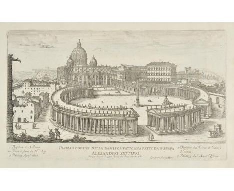 Rossi (Giovanni Giacomo de, & Falda, Giovanni Battista). Il Nuovo teatro delle fabriche, et edificii, in prospettiva di Roma 