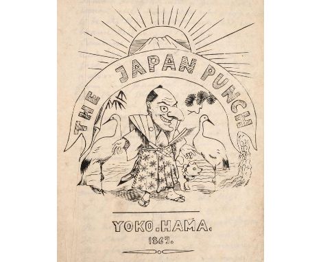 The Japan Punch, 24 issues, Yokohama, 1867, 1869 (x 2 different issues), December 1874, November 1875, February & April 1876,