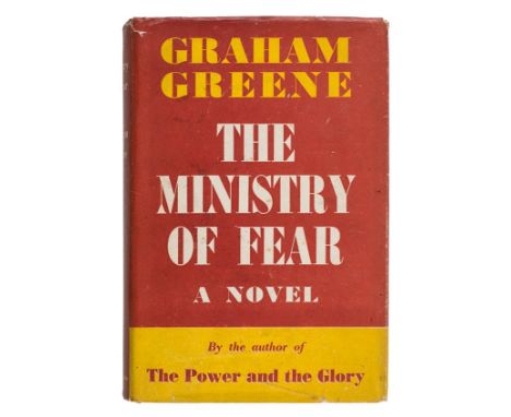 Greene (Graham). The Ministry of Fear. An Entertainment, 1st edition, 1943, one or two light spots, original yellow cloth (sm