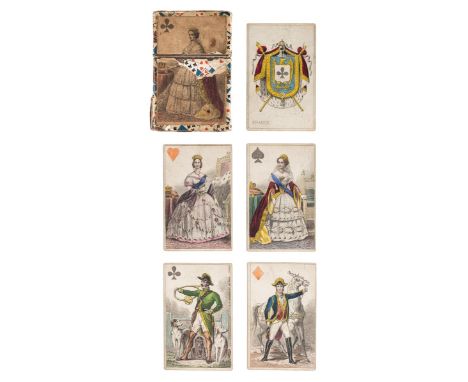 *Grimaud (B.P., publisher). Jue Imperial, Paris, circa 1858, fifty-two playing cards, comprising four suits of thirteen (nati