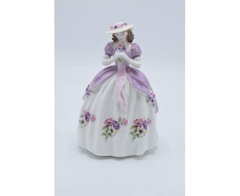 Royal Worcester lady figure 'Sweet Anemone' limited edition. 17cm tall. In good condition with no obvious damage or restorati