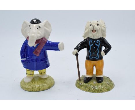 Royal Doulton Rupert the Bear figures Leading the Way RB3 and Beswick Ware Edward Trunk (2). In good condition with no obviou