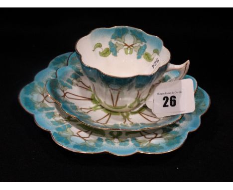      An Eight Place Setting (24) Wileman China Tea Set With Stylized Floral Pattern, 7069                                    