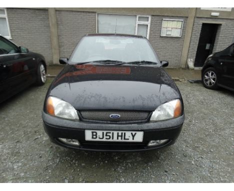 A Motor Vehicle, Ford Fiesta Black, Three Door Hatchback, 1242cc Petrol Engine, Reg No BJ51 HLY. House Clearance Lot In Runni