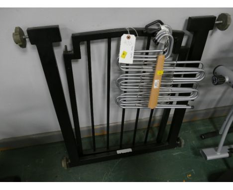 Dog gate and trouser & tie hangers