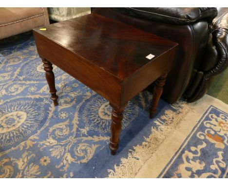 Victorian mahogany commode stand 