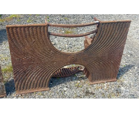 Constable Burton Hall - Georgian cast iron hob grate with curved design in the style of Robert Adam, H60cm x L95cmPOA  https: