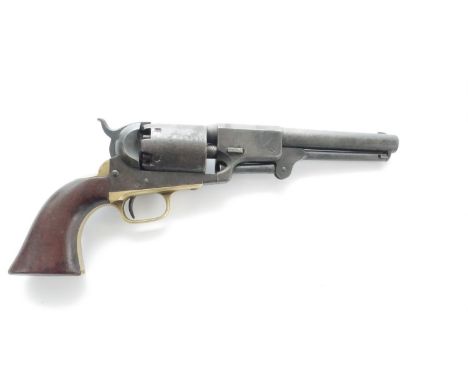 Colt .44 Dragoon percussion revolver, New York address to the barrel top flat, matching serial numbers 18073, circa 1859, app