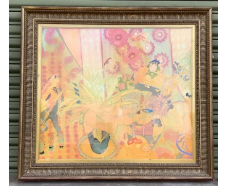 Jenny Wheatley RWS NEAC (British b.1959); 'Indian Wedding', watercolour, signed, and titled on label verso, 76cm x 87cm Prove