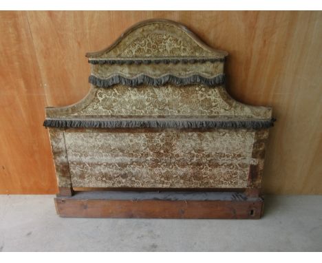 Carlton Towers - Edwardian arched top embossed velvet single headboard, W116cm D9cm H116cmPOA  https://www.bradleys.ltd/quota