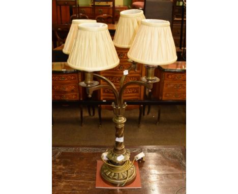 A four branch table lamp