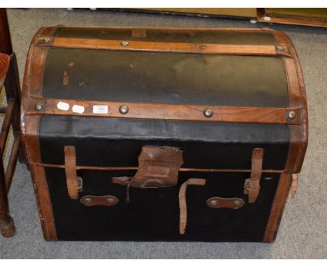 A Victorian dome topped trunk 