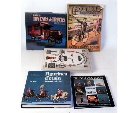 A collection of various model collecting books to include Kollbrunner Figurines Detain, American Toy Cars &amp; Trucks by Got