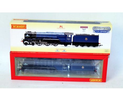 A Hornby R3245TTS BR lined blue No. 60163 Peppercorn class A1 engine and tender 'Tornado', DCC digital sound fitted with inst