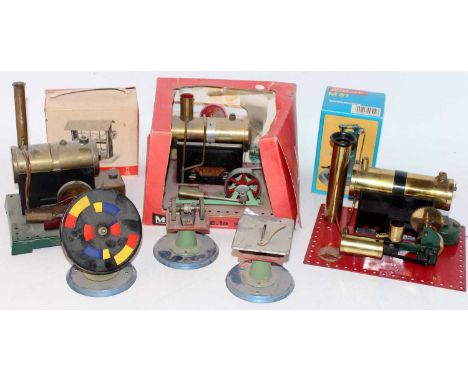 One tray containing a collection of various live steam plants and lineshaft accessories, mixed manufactures to include Bowman