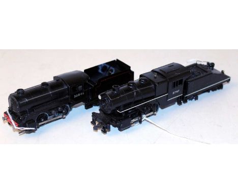 A freelance Trix Twin 0-4-0 engine and tender No. 30846 (G) and American 0-4-0 switcher locomotive No. 3747 and bogie tender 