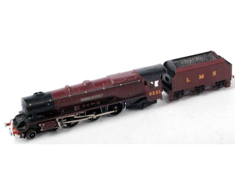 A Hornby Dublo EDL2 "Duchess of Atholl" engine and tender, cylinder covers have been repainted otherwise only minor blemishes