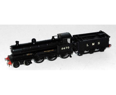 A GEM whitemetal kit built Prince of Wales class 4-6-0 engine and tender finished satin black as LMS No. 5470 'Palmerston', R