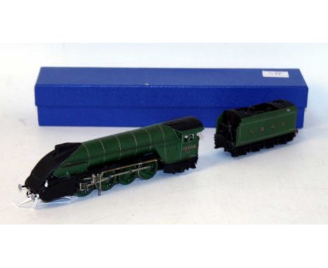 A K's whitemetal kit built LNER lined green 2-8-2 engine and tender 'Wolf of Badenoch' link on valve gear requires attention,