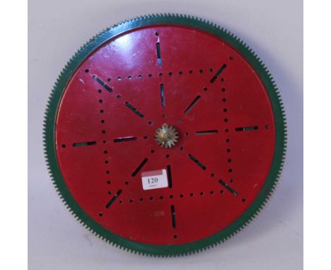 Geared roller bearing, mid red/green circa 1933 rare colour scheme, original green ring frame (E)