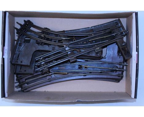 Hornby electric points, all appear to have been oiled a long time ago, good positive action, two each solid base, L/H + R/H x