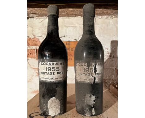 Cockburn's Vintage Port 1955, 2 bottles (level upper shoulder)