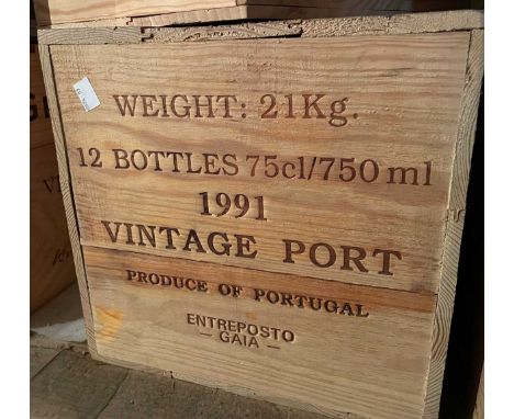Warre's Vintage Port 1991,  12 bottles, in owc