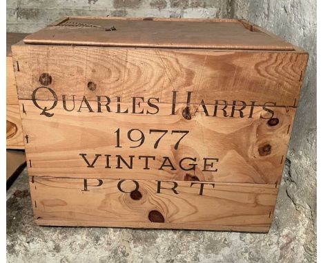 Quarles Harris Vintage Port 1977,  11 bottles, in owcLevels base of neck or better. See photos. Long term brick cellar storag