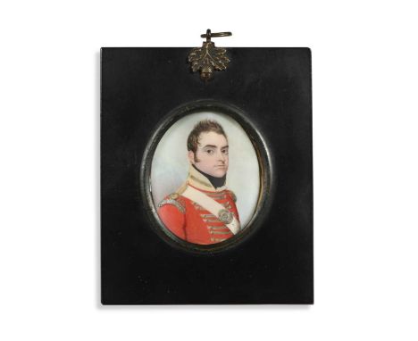 Frederick Buck (1771-1840)Portrait miniature of an officer of the light company, 16th (Bedfordshire) Regiment of Foot, circa 