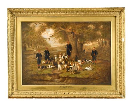 Attributed to J Laing of Shrewsbury, circa 1880 Major The Hon. Geoffrey Richard Clegg Hill (1837-1891) with his Hawkstone pac