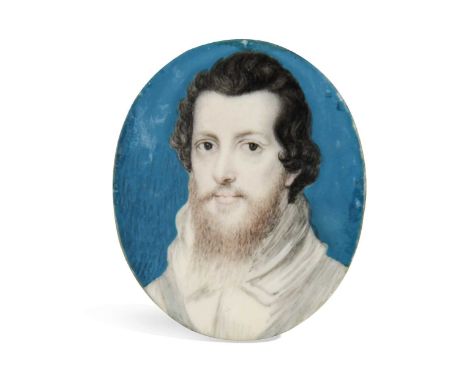 Manner of Isaac Oliver Portrait miniature of Robert Devereux, 2nd Earl of Essex (1565-1601)watercolour on ivory, oval4cmProve