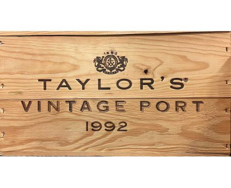 Taylor's Vintage Port 1992,  12 bottles, in owc