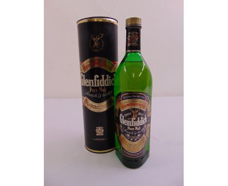 Glenfiddich pure malt Scotch whisky litre in original packaging