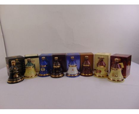 Eight Bells Scotch whisky commemorative decanters in original packaging, 70cl