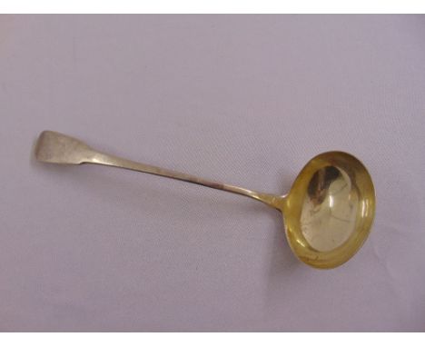 A George III silver fiddle pattern soup ladle, London 1807 by Eley and Fearn