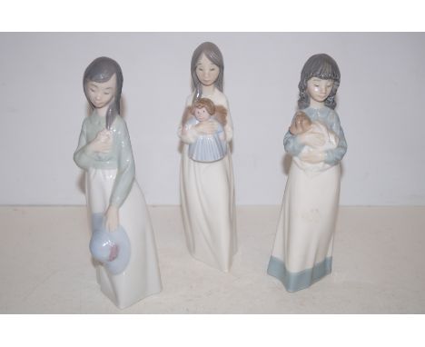 3 nao figures of girls 