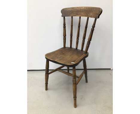 Old elm stick back kitchen chair