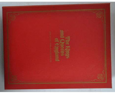 A Kings and Queens of England First Edition sterling silver proof set containing forty-three proof coins set within a bespoke