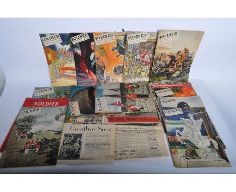 A collection of approximately fifteen mid 20th century circa. 1950's 'Soldier' The British Army Magazines.&nbsp;