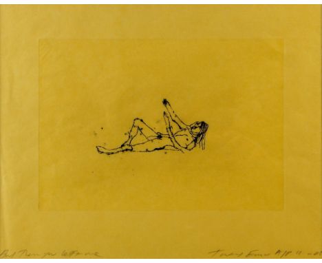 Tracey Emin (British, b.1963). 'And Then You Left Me'. Artist proof signed polymer gravue print, titled and dated 11- 00. 30c