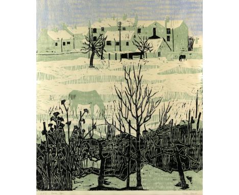 Tessa Beaver signed limited edition print, 'Boston Spa', 18/50, 63cm x 55cm,.    
