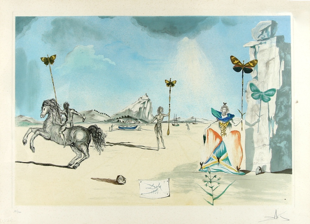 Salvador Dali (Spanish, 19041989). 'Les Papillion (Lady Butterfly