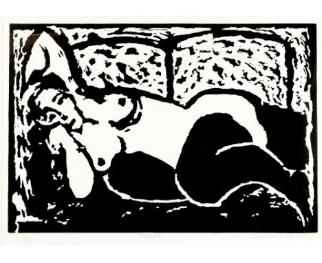 John Emanuel (British, b.1930), reclining nude, limited edition print, 2/50, signed and titled in pencil, 28cm x 42cm..    