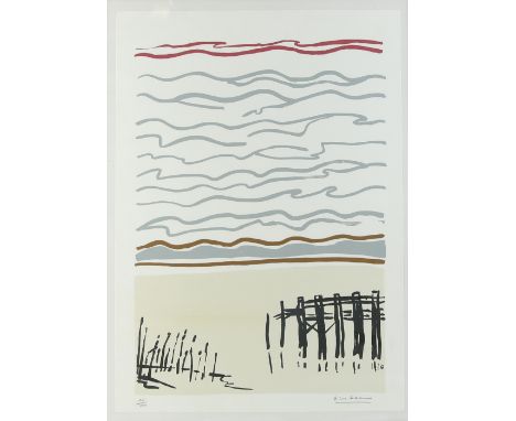 Limited edition print signed in pencil, 24/100, 60cm x 43cm .    Under glass. Colours good. No significant faults or fading d