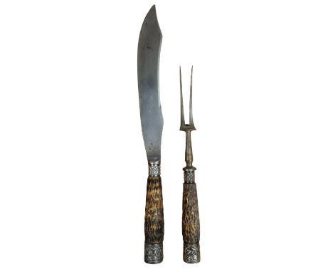 Dickinson of Sheffield Eldorado Bone Handed Carving Knife &amp; Fork

 
