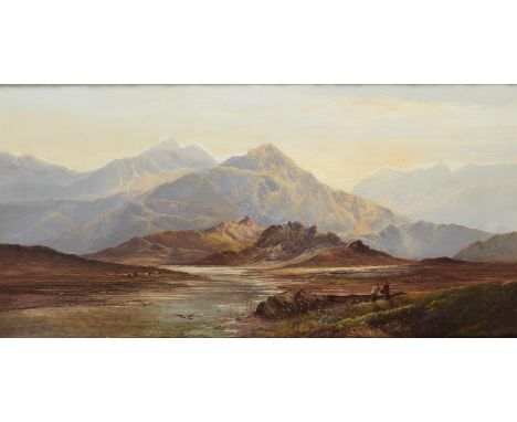 CHARLES LESLIE (C1835-1890) PIC D'ARLIZON ET LA ADOUR, HAUTE PYRENNEES; LAC D'ARMTILLE PRES MONT VIGNEMALE, HAUTE PYRENNEES a