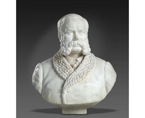 COUNT GLEICHEN (PRINCE VICTOR OF HOHENLOHE-LANGENBURG) (1833-1891) PORTRAIT BUST OF SIR ANDREW BARCLAY WALKER, 1ST BT (1824-1