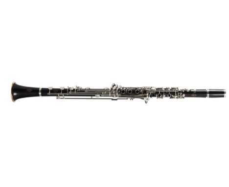 A LEBLANC BASSET CLARINET, PARIS&nbsp; nickel plated key work, cased Good condition