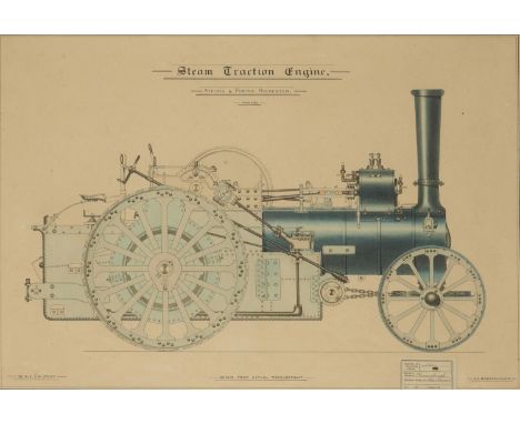 ARTHUR VINCENT BARRACLOUGH (D.1974) AVELING & PORTER STEAM TRACTION ENGINE, SCALE 1INCH=1FOOT  signed, and inscribed, pen, in